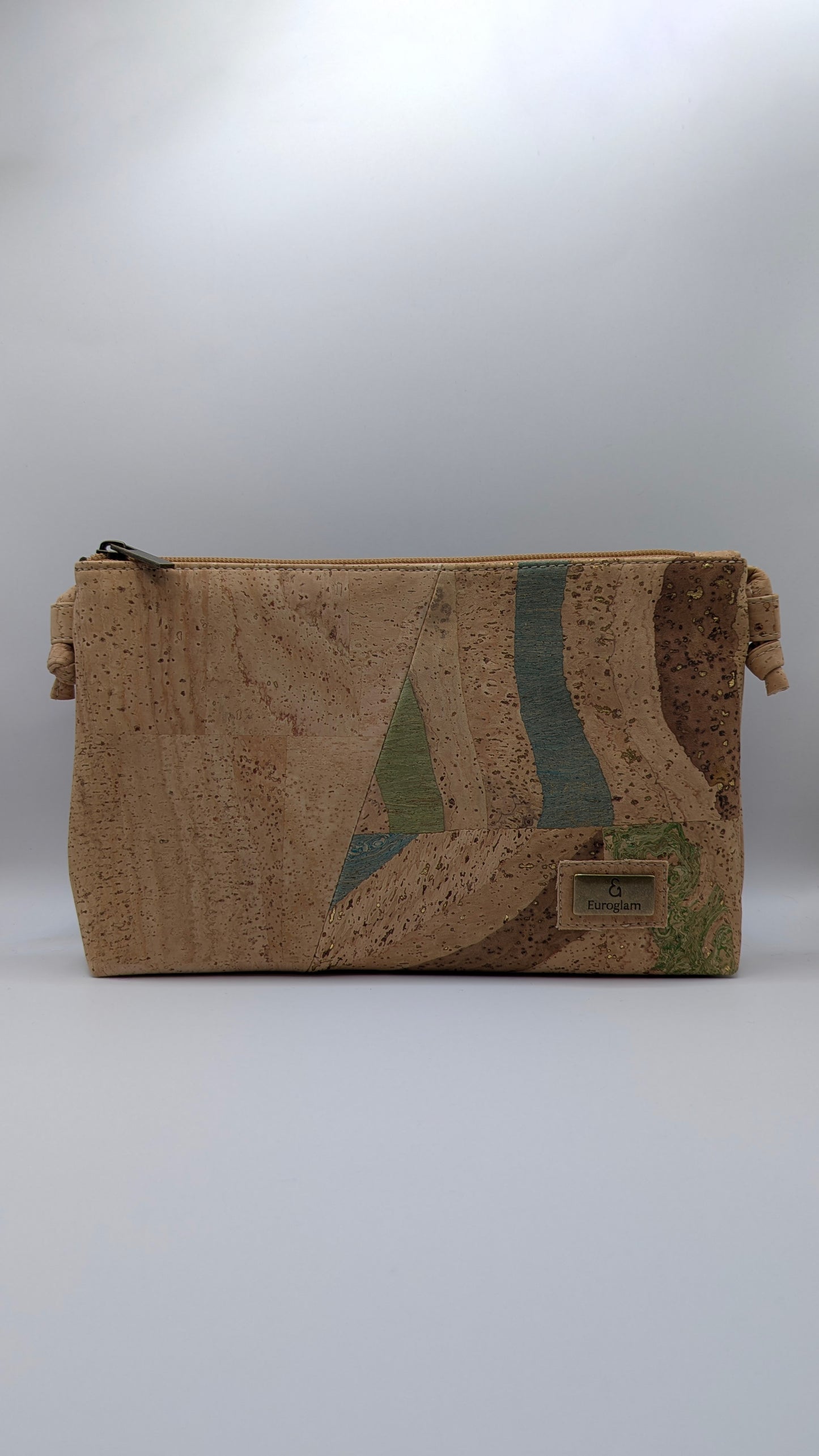 Cork Single zipper Crossbody