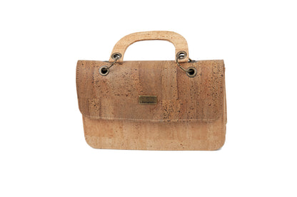 Classic Natural Cork Top-Handle Mini Bag