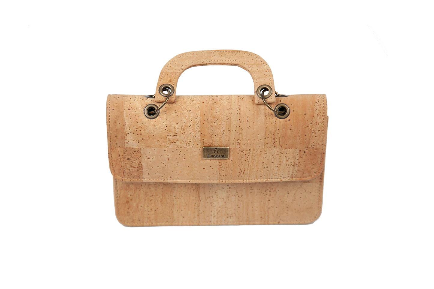 Classic Natural Cork Top-Handle Mini Bag