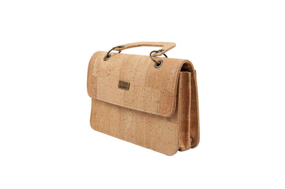 Classic Natural Cork Top-Handle Mini Bag