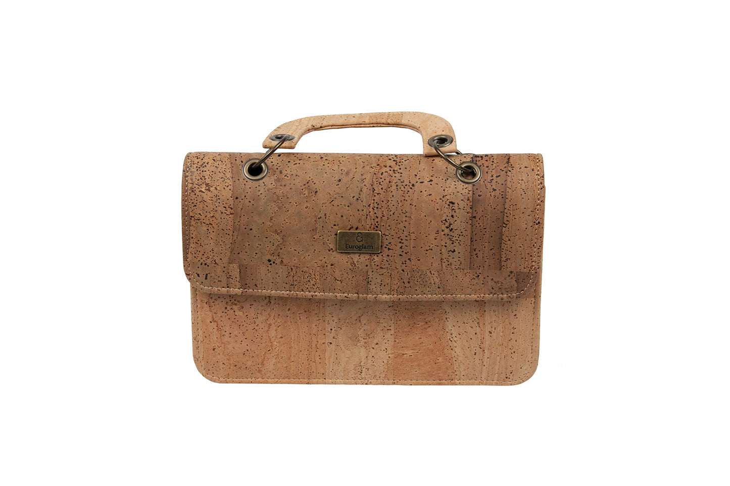 Classic Natural Cork Top-Handle Mini Bag