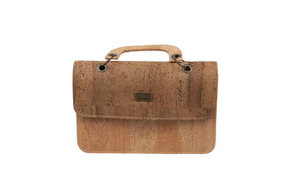 Classic Natural Cork Top-Handle Mini Bag