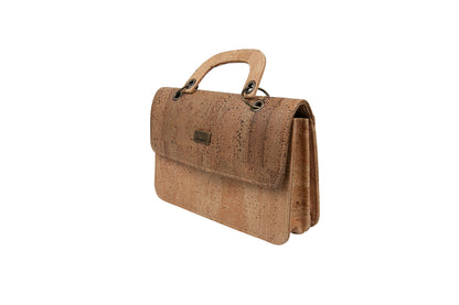 Classic Natural Cork Top-Handle Mini Bag