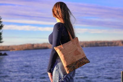 Cork Tote with Artistic Flair