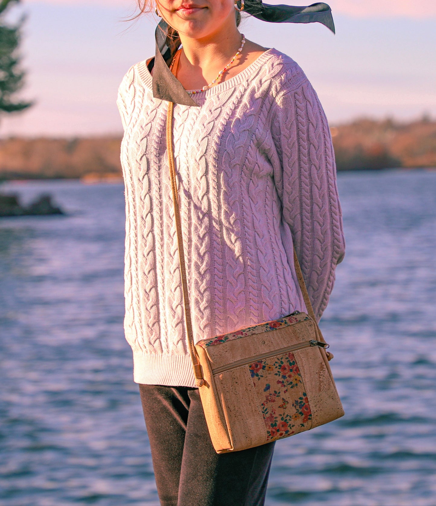 Cork Women's Floral Bag