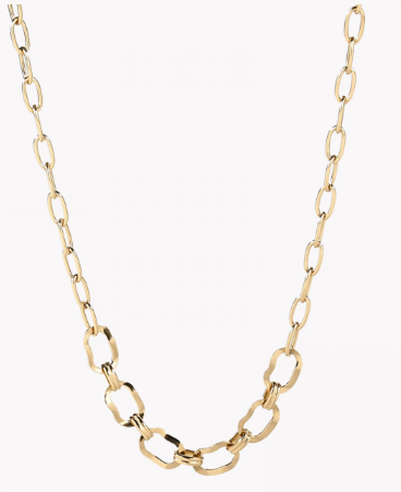 Steel necklace texture