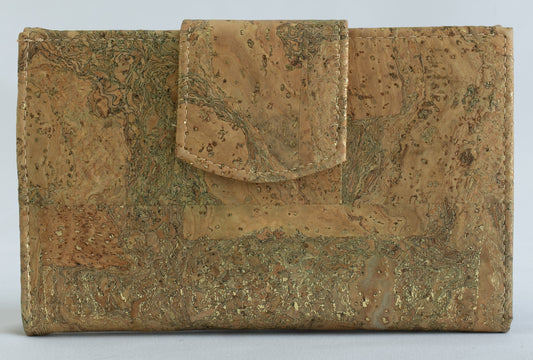 Earthy-Gold marble large women's wallet