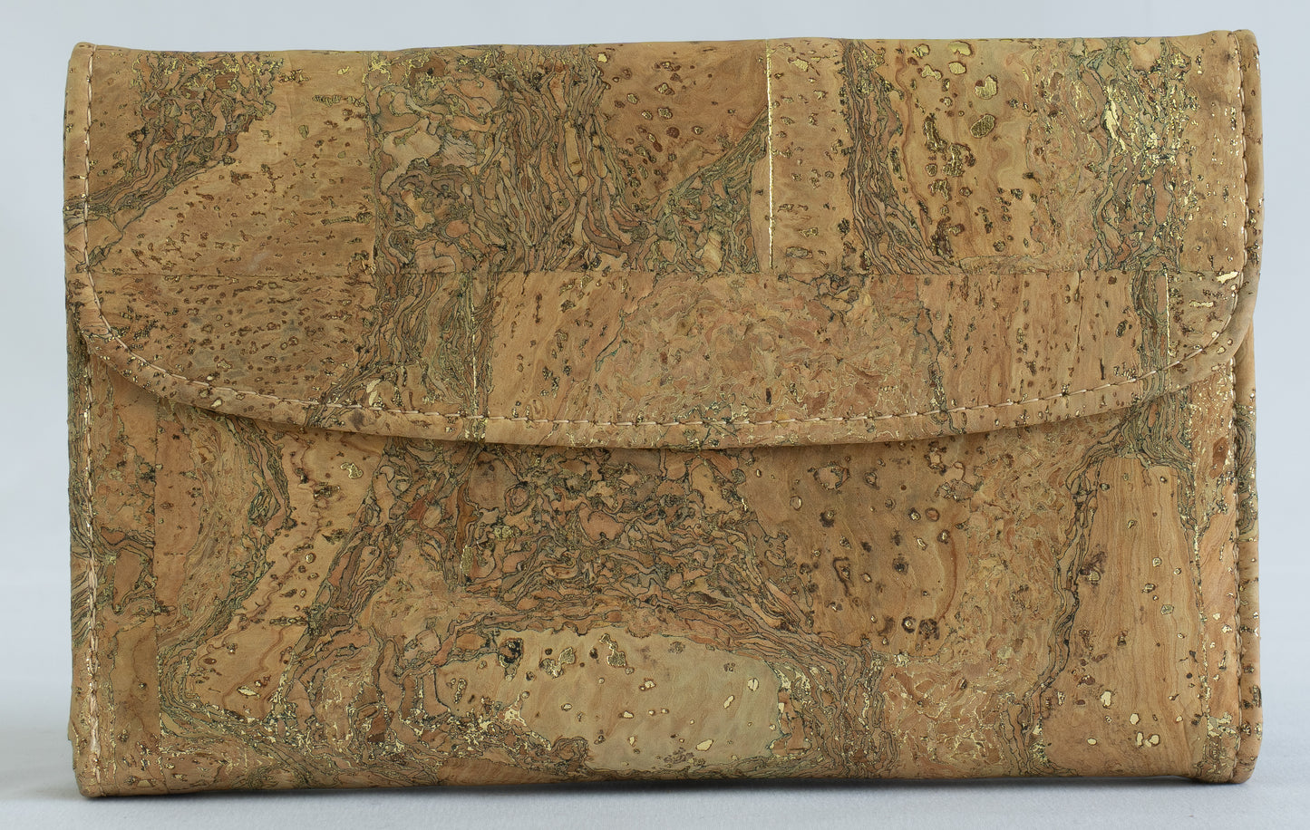 Earthy-Gold marble large women's wallet