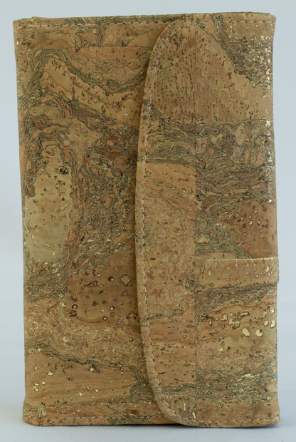 Earthy-Gold marble large women's wallet