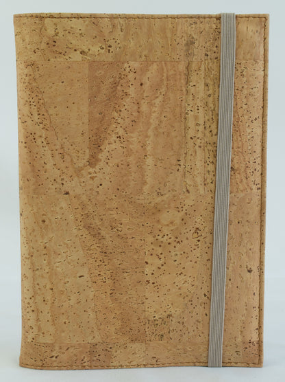 Natural cork book cover