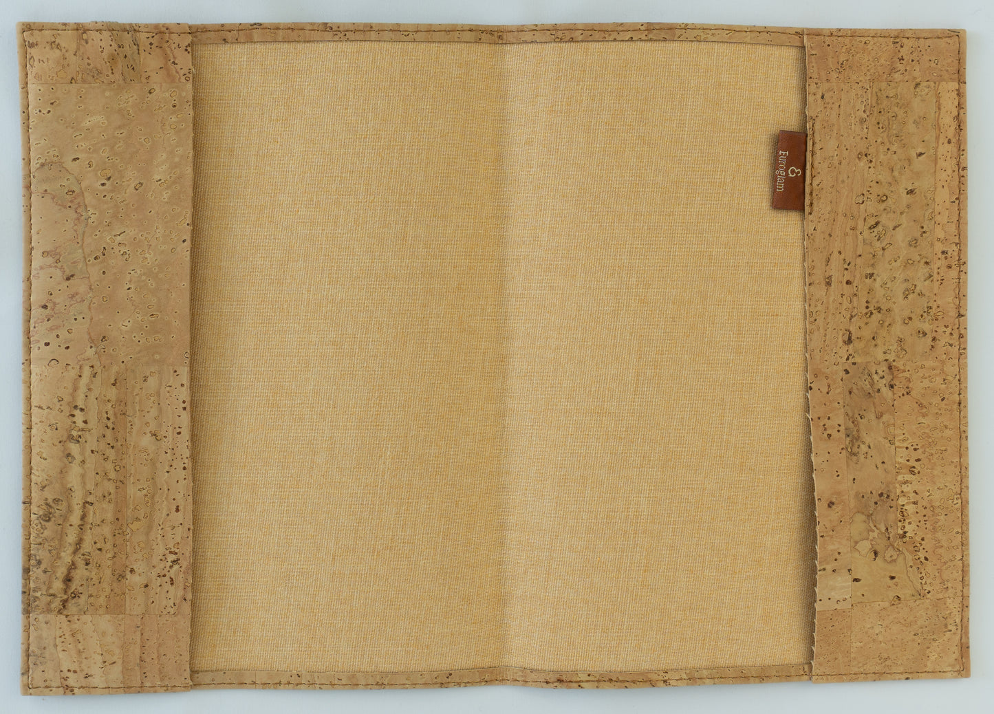 Natural cork book cover