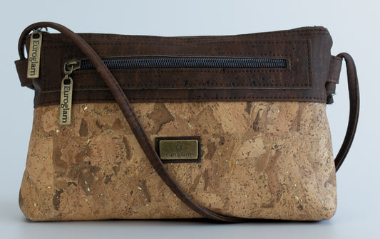 Brown and Gold marble rectangle crossbody