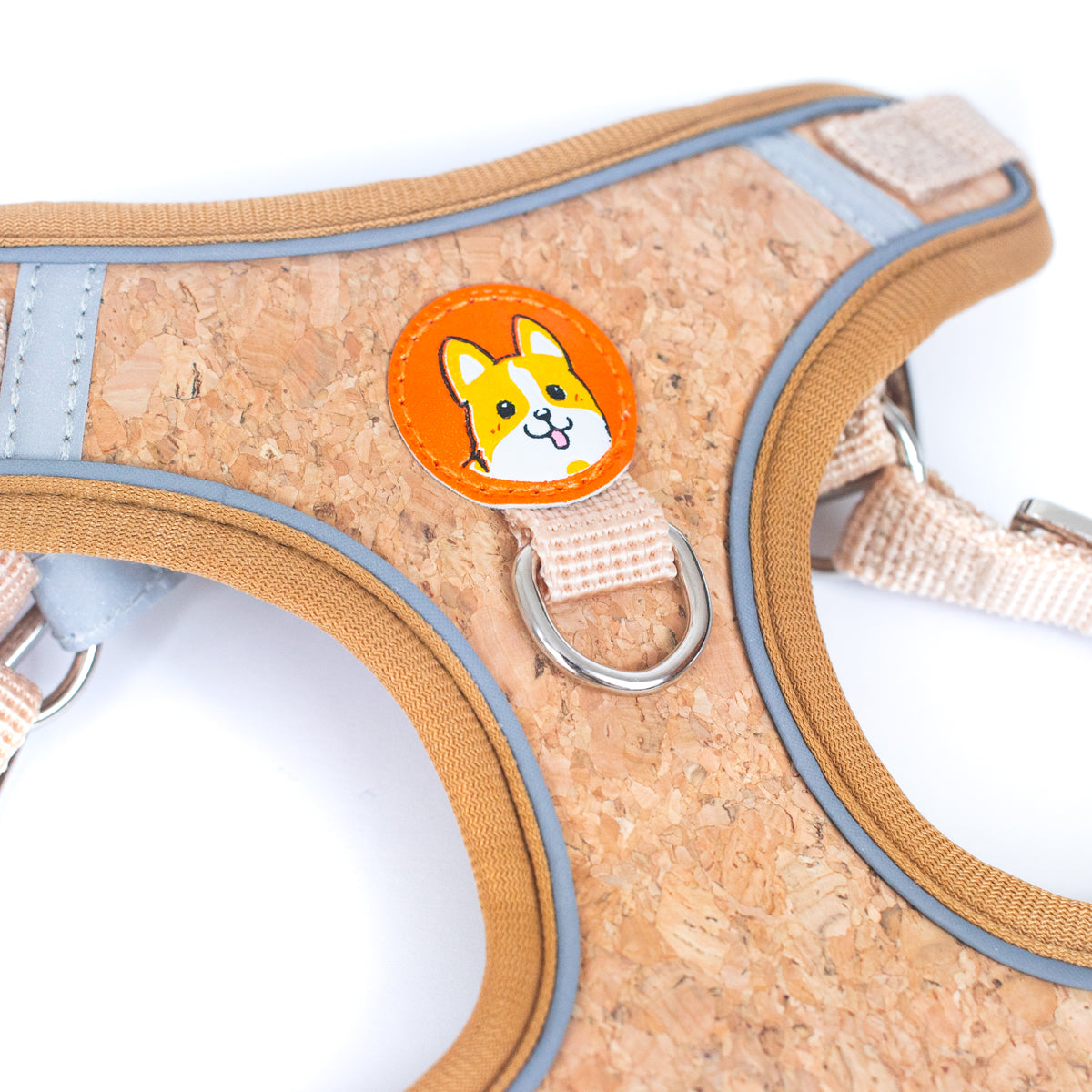 Cork Dog Harness & Leash Set For Small Dogs