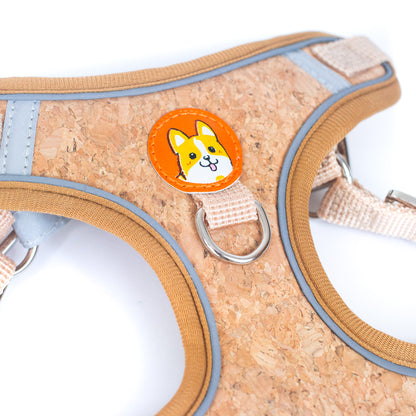 Cork Dog Harness & Leash Set For Small Dogs