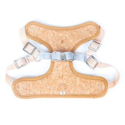 Cork Dog Harness & Leash Set For Small Dogs