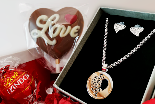 Stainless Steel Filigrana Love