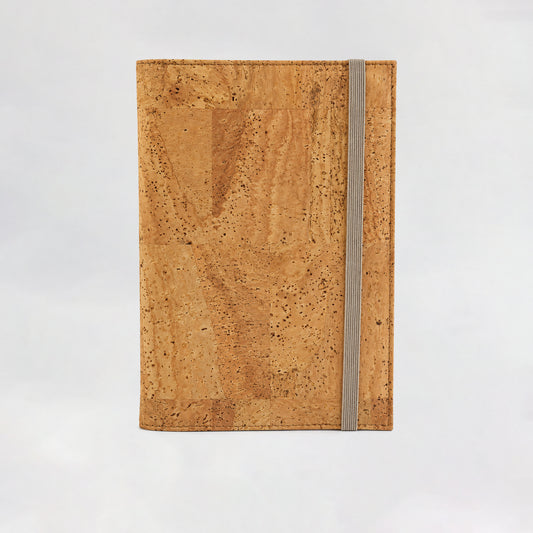 Natural cork book cover