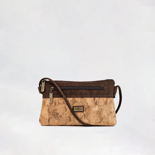 Brown and Gold marble rectangle crossbody