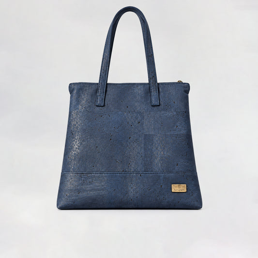 Elegant Navy Cork Tote Bag