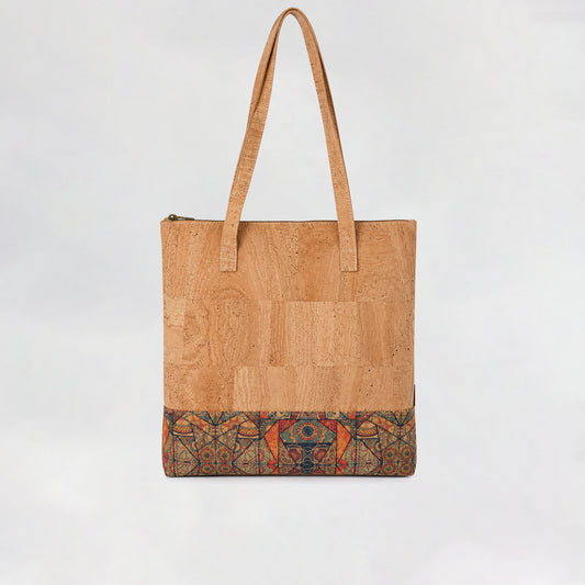 Cork Tote with Artistic Flair