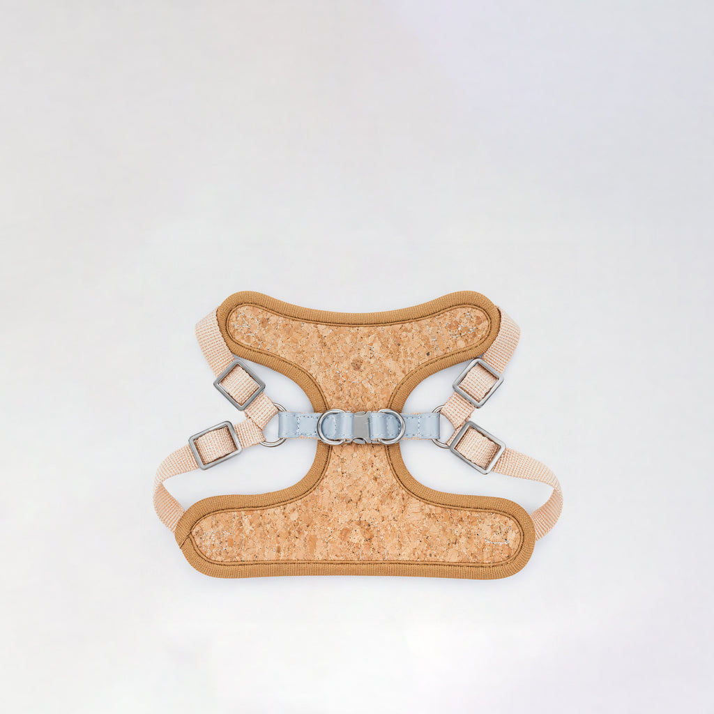 Cork Dog Harness & Leash Set For Small Dogs
