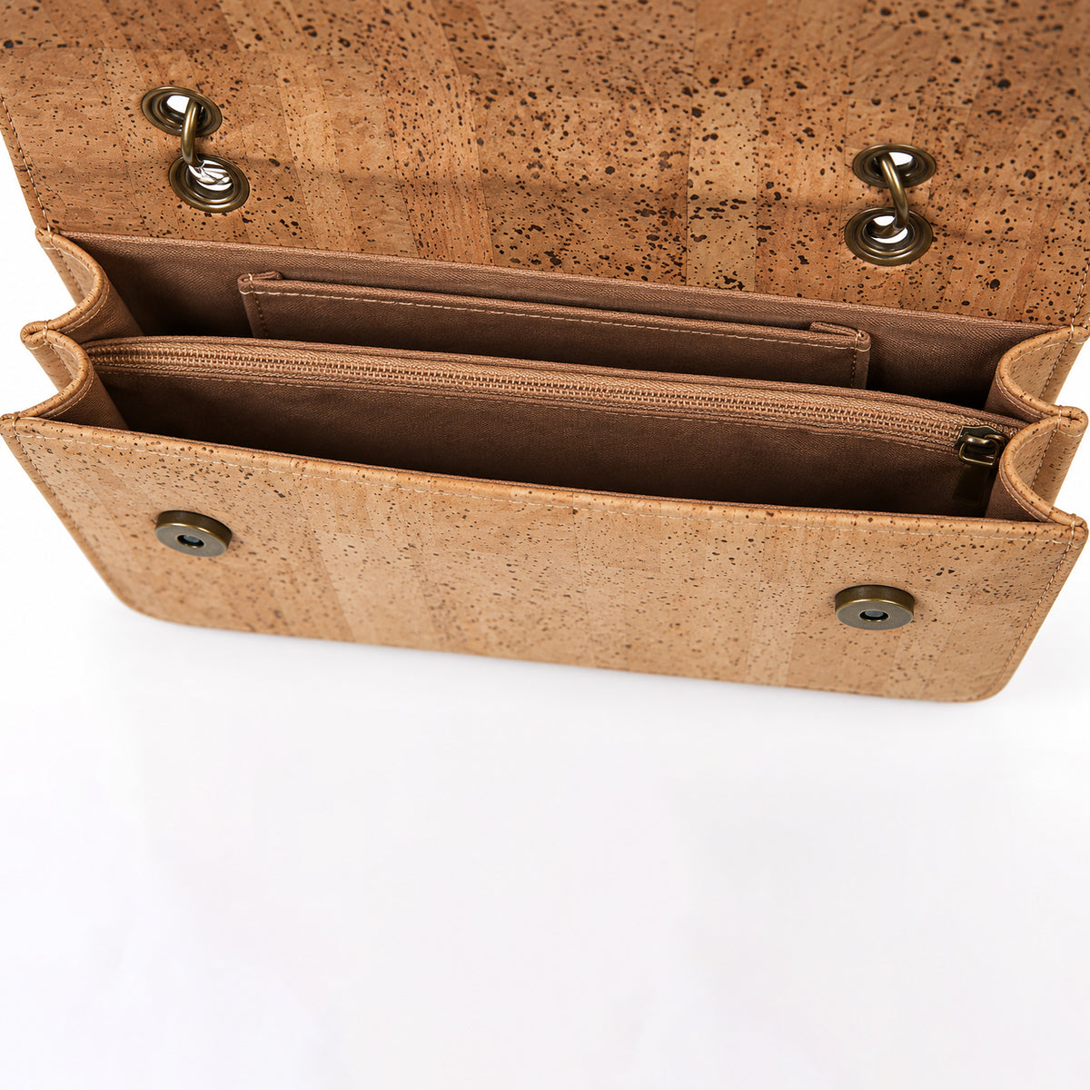 Classic Natural Cork Top-Handle Mini Bag