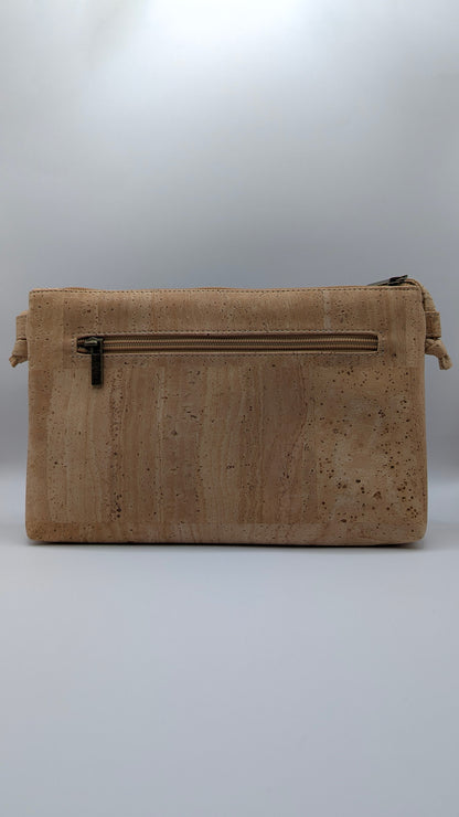 Cork Single zipper Crossbody