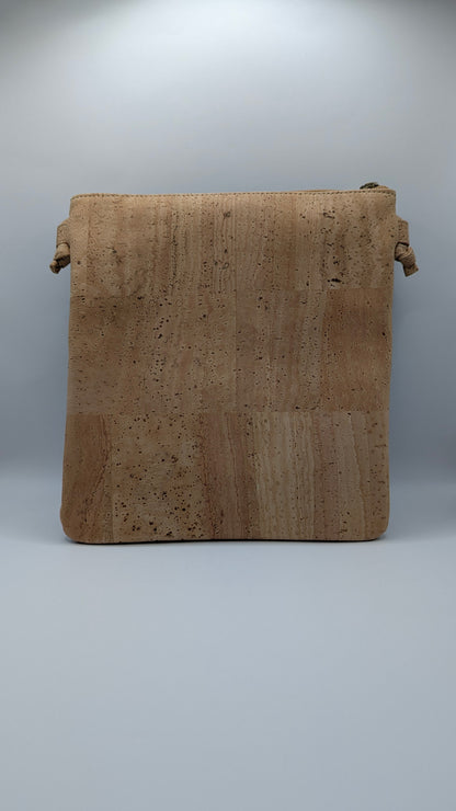 Elegance Cork Cross Body Bag (3 zippers)