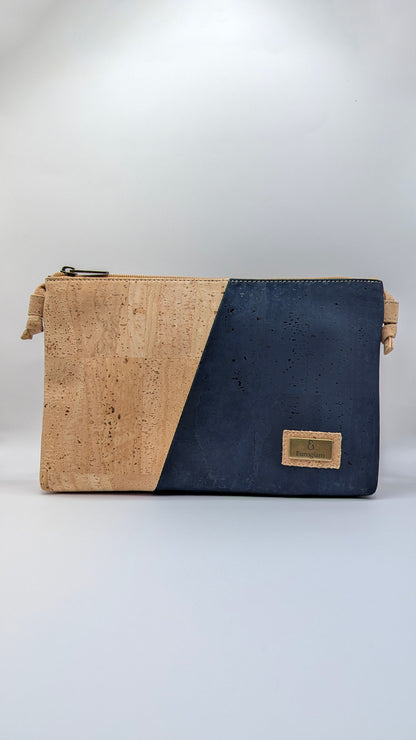 Cork Single zipper Crossbody