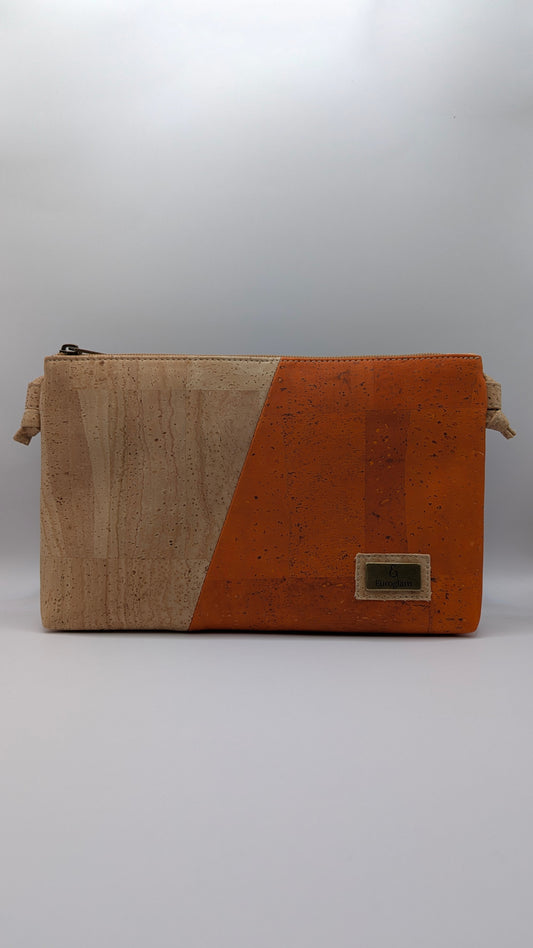 Cork Single zipper Crossbody