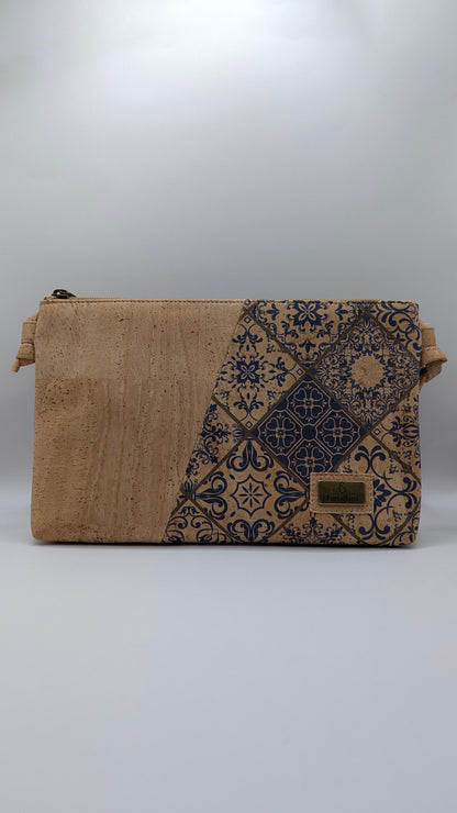 Cork Single zipper Crossbody