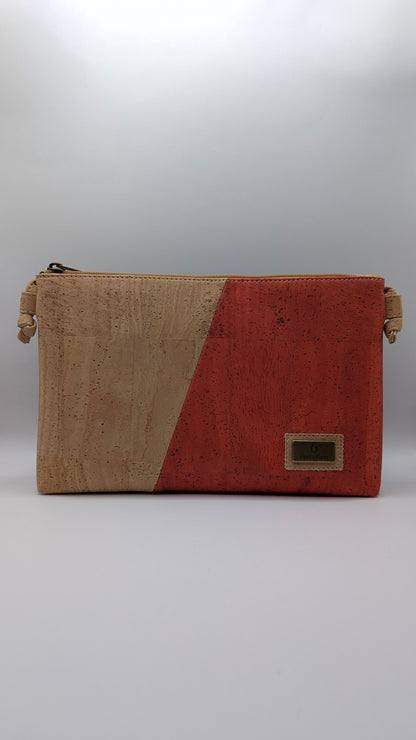 Cork Single zipper Crossbody