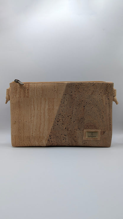 Cork Single zipper Crossbody