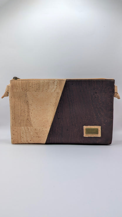 Cork Single zipper Crossbody